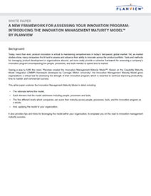 White Paper Screenshot: Introducing the Innovation Management Maturity Model™ by Planview